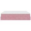 vidaXL Ottoman-Bett mit Matratzen Rosa 200x200 cm Samt