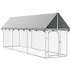 vidaXL Outdoor-Hundezwinger mit Dach 400x100x150 cm