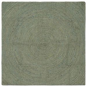 vidaXL Bereichsteppiche Olive Gr&uuml;n 120 x 120 cm Jute