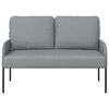 vidaXL Sofas mit Kissen 110cm Hellgrau Sperrholz