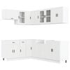 vidaXL 11-tlg. K&uuml;chenschrank-Set Porto Wei&szlig; Holzwerkstoff