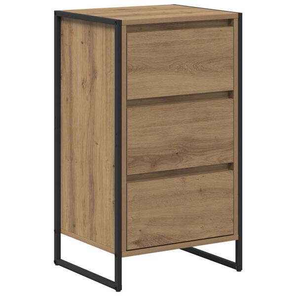 vidaXL Sideboard Kunsthandwerk Eiche 42 x 36 x 75,5 cm Holzwerkstoff