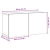 vidaXL TV-Wandschrank Altholz-Optik 80x30x41 cm