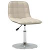 vidaXL Esszimmerstuhl Drehbar Creme Stoff
