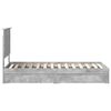 vidaXL Aufbewahrungsbett Beton Grau 75 x 190 cm Holzwerkstoff