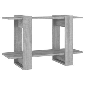 vidaXL B&uuml;cherregal/Raumteiler Grau Sonoma 80x30x51 cm