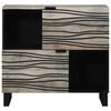 vidaXL Sideboard Wei&szlig; 80 x 33 x 75 cm massives Mangoholz