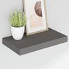 vidaXL Schweberegale 2 Stk. Hochglanz-Grau 40x23x3,8 cm MDF