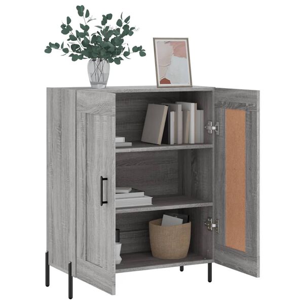 vidaXL Sideboard Grau Sonoma 69,5x34x90 cm Holzwerkstoff