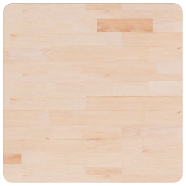 vidaXL Tischplatte Quadratisch 60x60x4 cm Eichenholz Unbehandelt