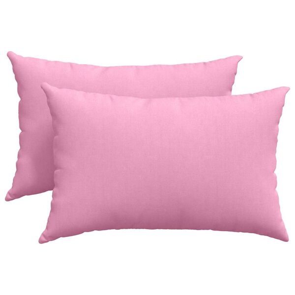 vidaXL Sofakissen 2 pcs Rosa 60 x 40 cm Stoff