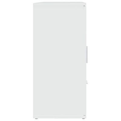 vidaXL Sideboard Weiß 91x29,5x65 cm Holzwerkstoff