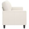 vidaXL 2-Sitzer-Sofa Creme 140 cm Kunstleder