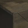 vidaXL Nachttisch Schwarz 40x33x46 cm Massivholz Mango