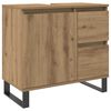 vidaXL Waschbeckenunterschrank Artisan-Eiche 65x33x60 cm Holzwerkstoff