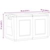 vidaXL Garten-Aufbewahrungsbox 96x53x57 cm 230 L Dunkelgrau Schwarz