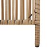 vidaXL Paravent 5-tlg. Beige Poly Rattan