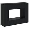 vidaXL Konsolentisch Gestreift Schwarz 101 x 29 x 74 cm Holzwerkstoff