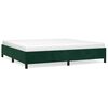 vidaXL Bettgestell ohne Matratze Dunkelgr&uuml;n 200x200 cm Samt