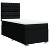 vidaXL Boxspringbett mit Matratze Schwarz 80x200 cm Stoff