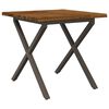 vidaXL Live Edge Esstisch 80 x 80 x 75 cm Massivholz Akazie