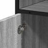 vidaXL Badschrank Grau Sonoma 35x37,5x100 cm Holzwerkstoff