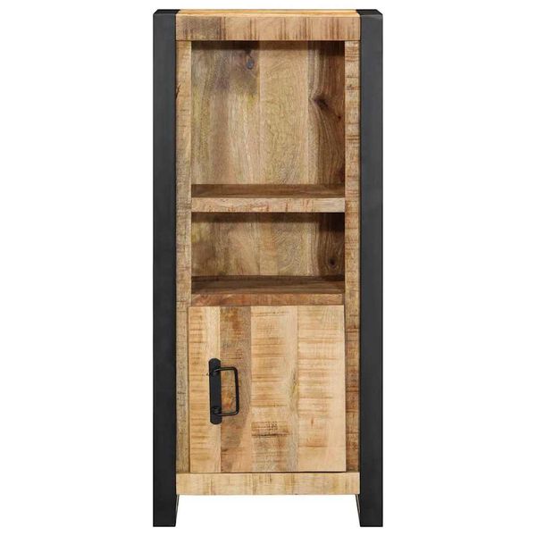 vidaXL Badschrank 40x30x90 cm Raues Massivholz Mango