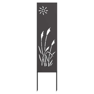 vidaXL Garten Sichtschutz-Leinwand Schwarz 32 x 140 cm