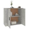 vidaXL Sideboard Betongrau 80x33x70 cm Holzwerkstoff