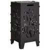 vidaXL Feuerstelle Schwarz 47 x 38 x 75 cm Stahl