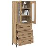 vidaXL Highboard Artisan-Eiche 69,5 x 34 x 180 cm Holzwerkstoff
