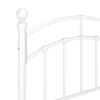 vidaXL Bettgestell Wei&szlig; Metall 100x200 cm