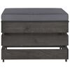 vidaXL 8-tlg. Garten-Lounge-Set mit Kissen Grau Impr&auml;gniertes Holz