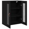 vidaXL Wandschrank Wandmontiert Schwarz Eichen-Optik 69,5 x 34 x 90 cm
