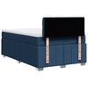 vidaXL Boxspringbett mit Matratze Blau 120x190 cm Stoff