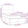 vidaXL Boxspringbett mit Matratze Dunkelgrau 120x190 cm Stoff