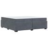 vidaXL Bettrahmen mit Matratze Dunkelgrau 200 x 200 cm Stoff