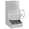 vidaXL Schweinfutterspender Silber 55 x 38 x 76 cm Verzinkter Stahl