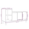 vidaXL TV-Schrank Grau Sonoma 100x35x55 cm Holzwerkstoff