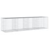 vidaXL Gabione mit Deckel 400x100x100 cm Verzinktes Eisen
