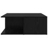 vidaXL Couchtisch Schwarz Eichen-Optik 80 x 80 x 31 cm Holzwerkstoff
