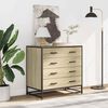 vidaXL Schubladenschrank Sonoma-Eiche 70x41x70 cm Holzwerkstoff