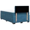 vidaXL Boxspringbett mit Matratze Blau 120x200 cm Samt