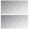 vidaXL Treppe Tritt 2 stk. 80 x 40 cm Silber Aluminium Rechtwinklig