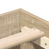 vidaXL Bettgestell ohne Matratze Sonoma-Eiche 140x190 cm Holzwerkstoff