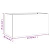 vidaXL Pflanzk&uuml;bel Silbern 62x30x29 cm Verzinkter Stahl