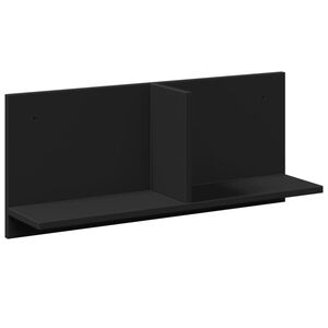 vidaXL Wandschrank 70x16,5x30 cm Schwarz Holzwerkstoff