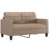 vidaXL 2-Sitzer-Sofa Cappuccino-Braun 140 cm Kunstleder