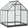 vidaXL Garten Gew&auml;chshaus mit T&uuml;r Anthrazit 183,5 x 183,5 x 207 cm