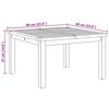 vidaXL Couchtisch Braun 60 x 60 x 36 cm Teak-Massivholz